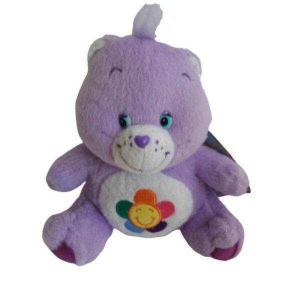 Care Bears Harmony Bear Purple Flower Nanco 2004 - Picture 3 of 11